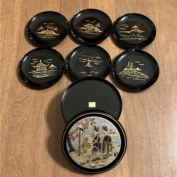 Vintage Japanese Coaster Set - Picture 6 of 12